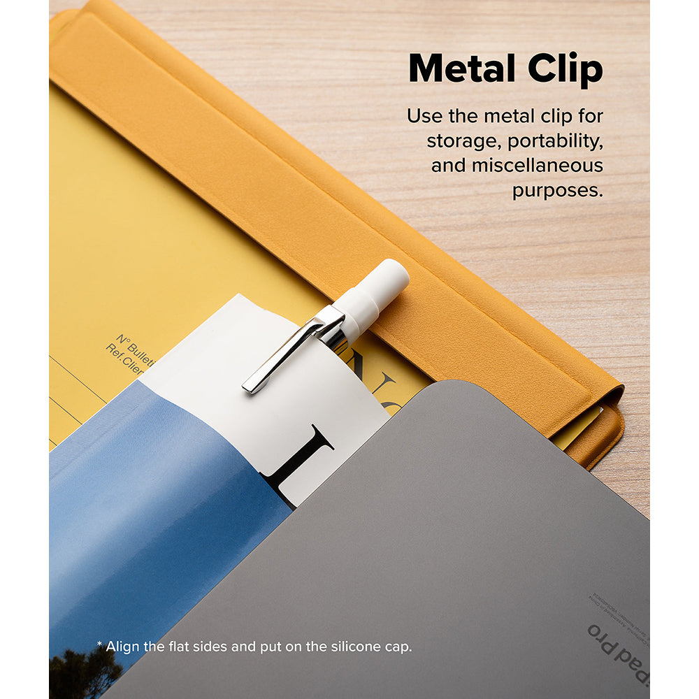 Apple Pencil (2nd generation) & Apple Pencil Pro | Silicone Drafting Pencil Case Cover | White