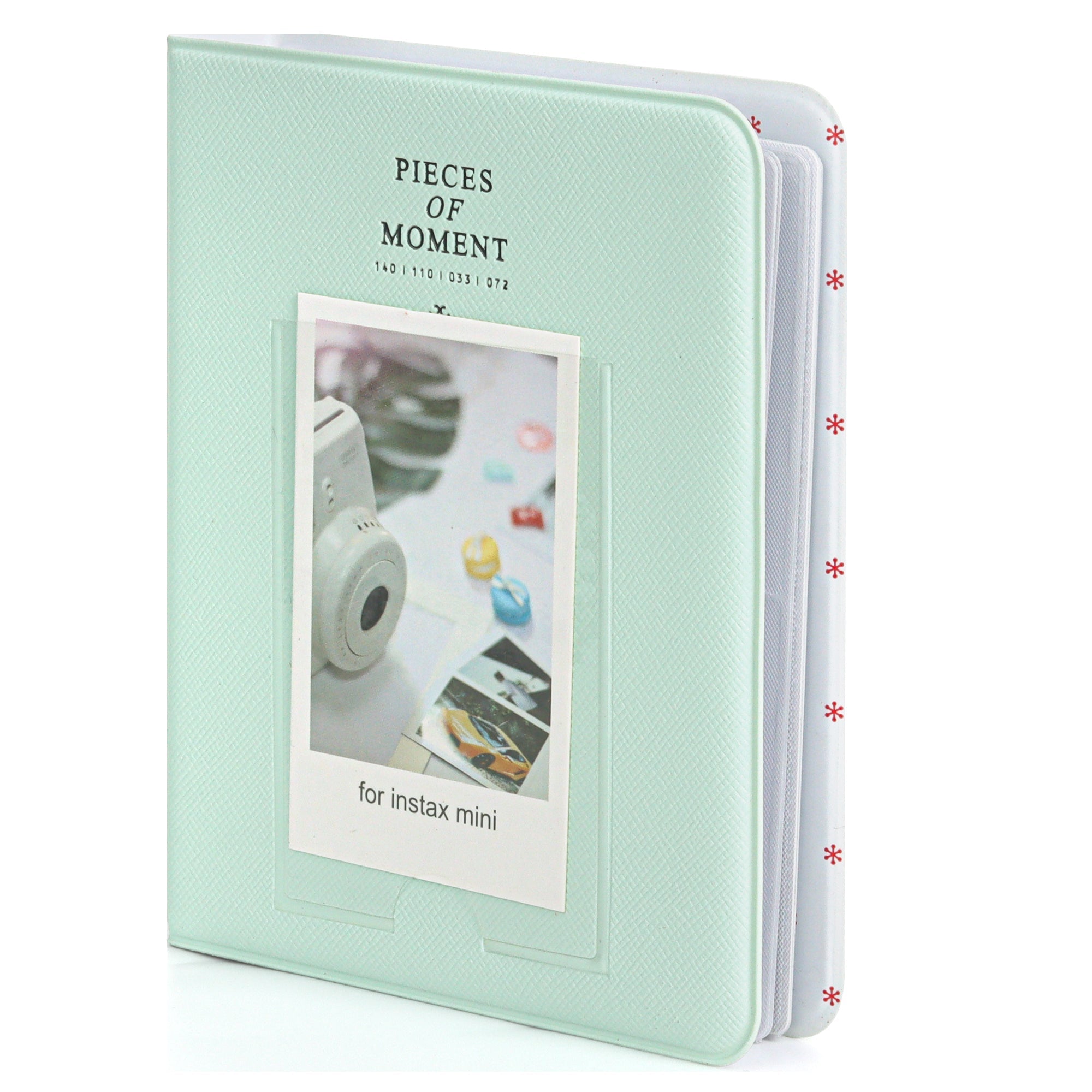 64 Pockets Photo album | Fujifilm Instax Mini 12 11 9 8+ 8 7s 25 26 50s 70 90/Polaroid Snap/Z2300/ Instant Printer Film Instant Camera| Mint Green