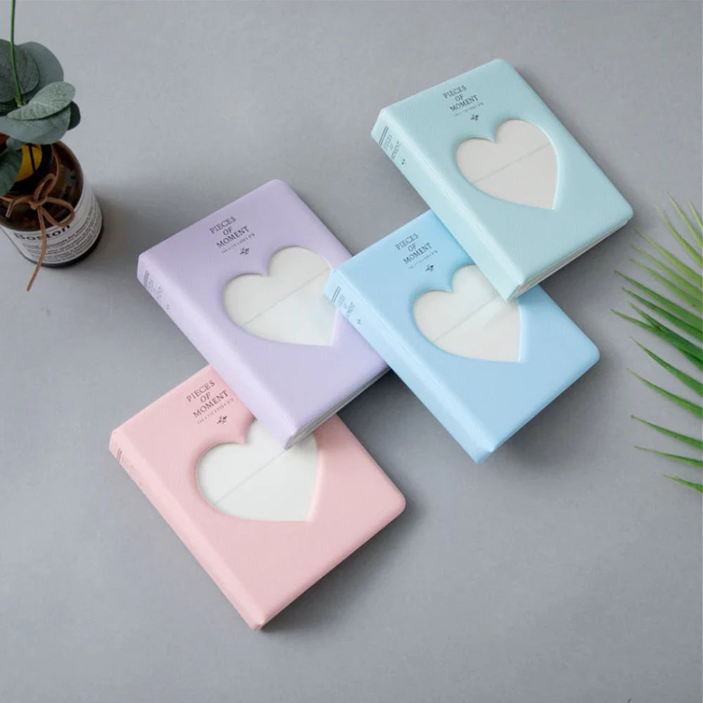Heart Design Photo Albums (2-Pack) – Instax – Purple/Cyan