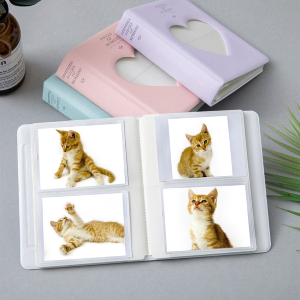 Heart Design Photo Albums (2-Pack) – Instax – Purple/Cyan