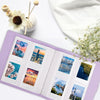 256 Pockets Photo Album for Fujifilm Instax Mini Camera | Leather Cover Photo Album | Instax Mini 12 11 9 40 90 8 7 Evo LiPlay Instant Camera | 2x3 Photo Album Book | Purple