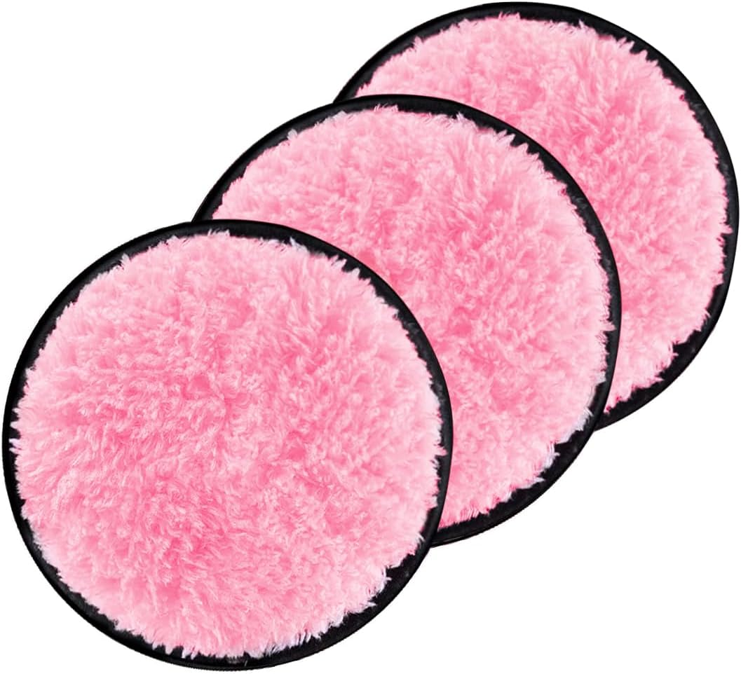 Reusable Makeup Remover Pads |Pack of 3| Hot Pink