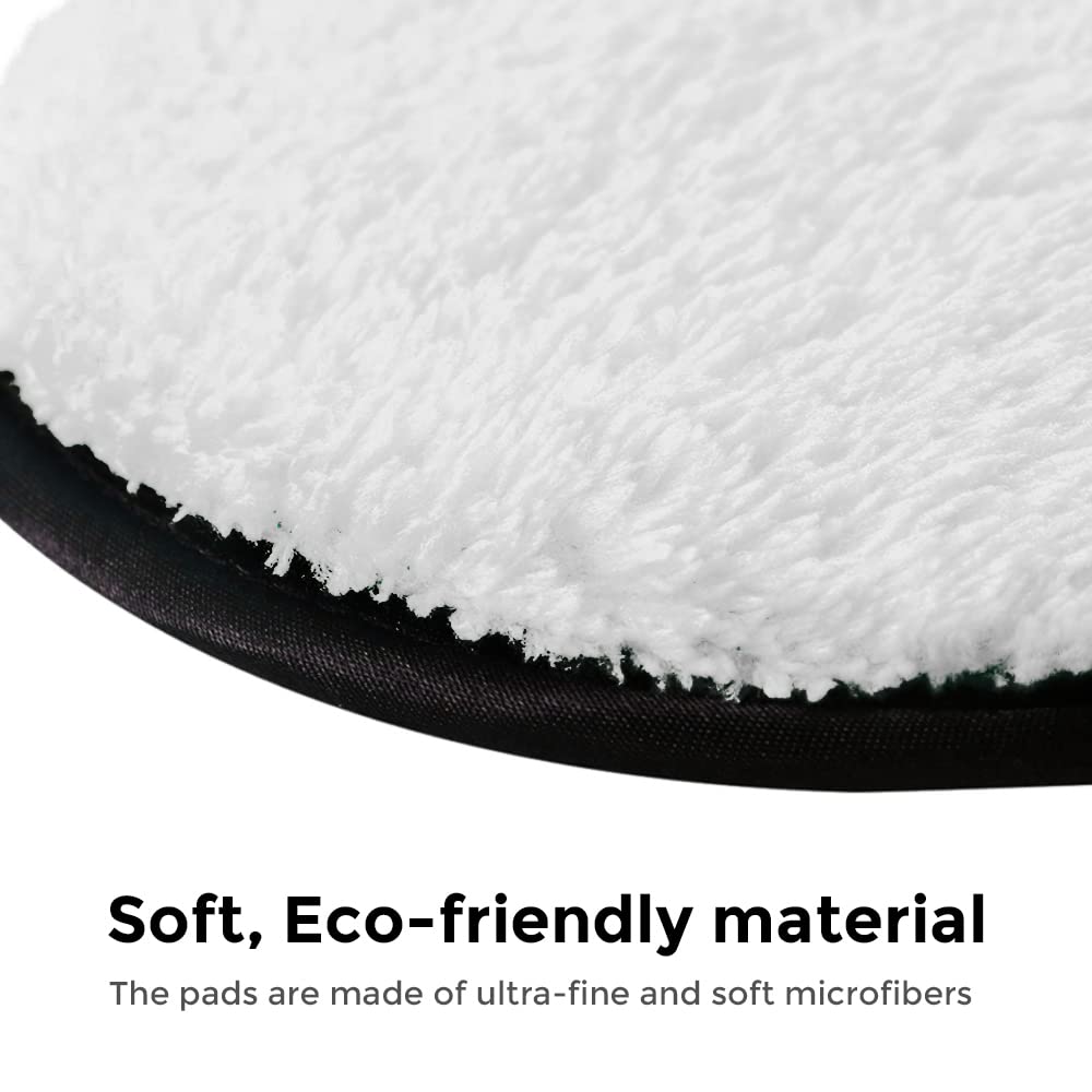 Pack of 5 - Reusable Makeup Remover Pads Washable Microfiber Remover Facial Cleansing Puffs