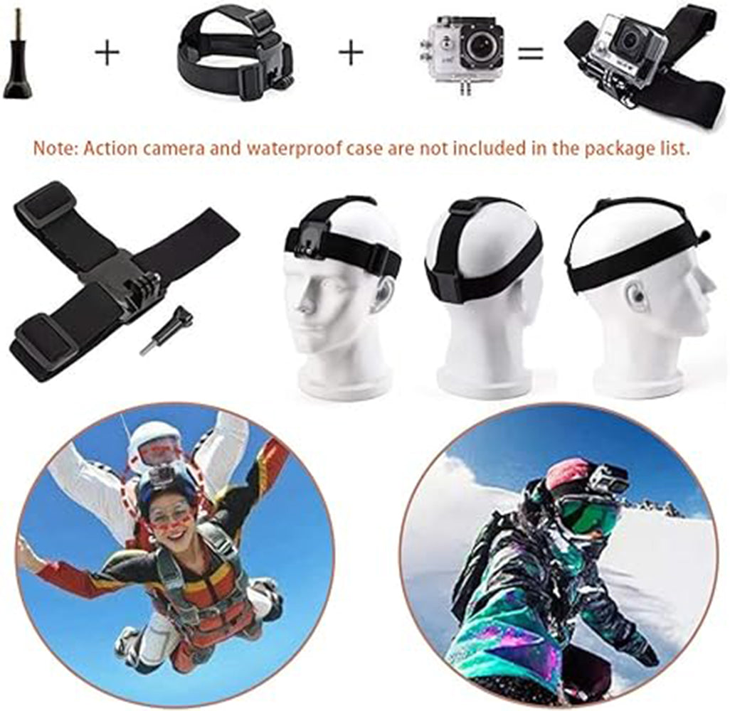 25 in 1 Action Camera Accessories Set Bundles Kit Compatible With Go Pro Hero 13 12 11 10 9 8 7, for DJI Osmo, for Insta360 and other Action cameras