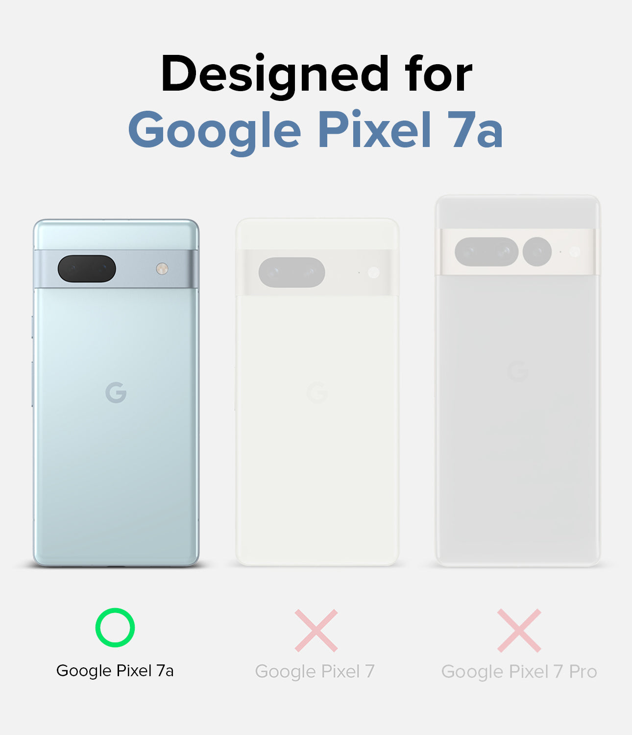 Google Pixel 7a Case Cover| Fusion Series | Clear