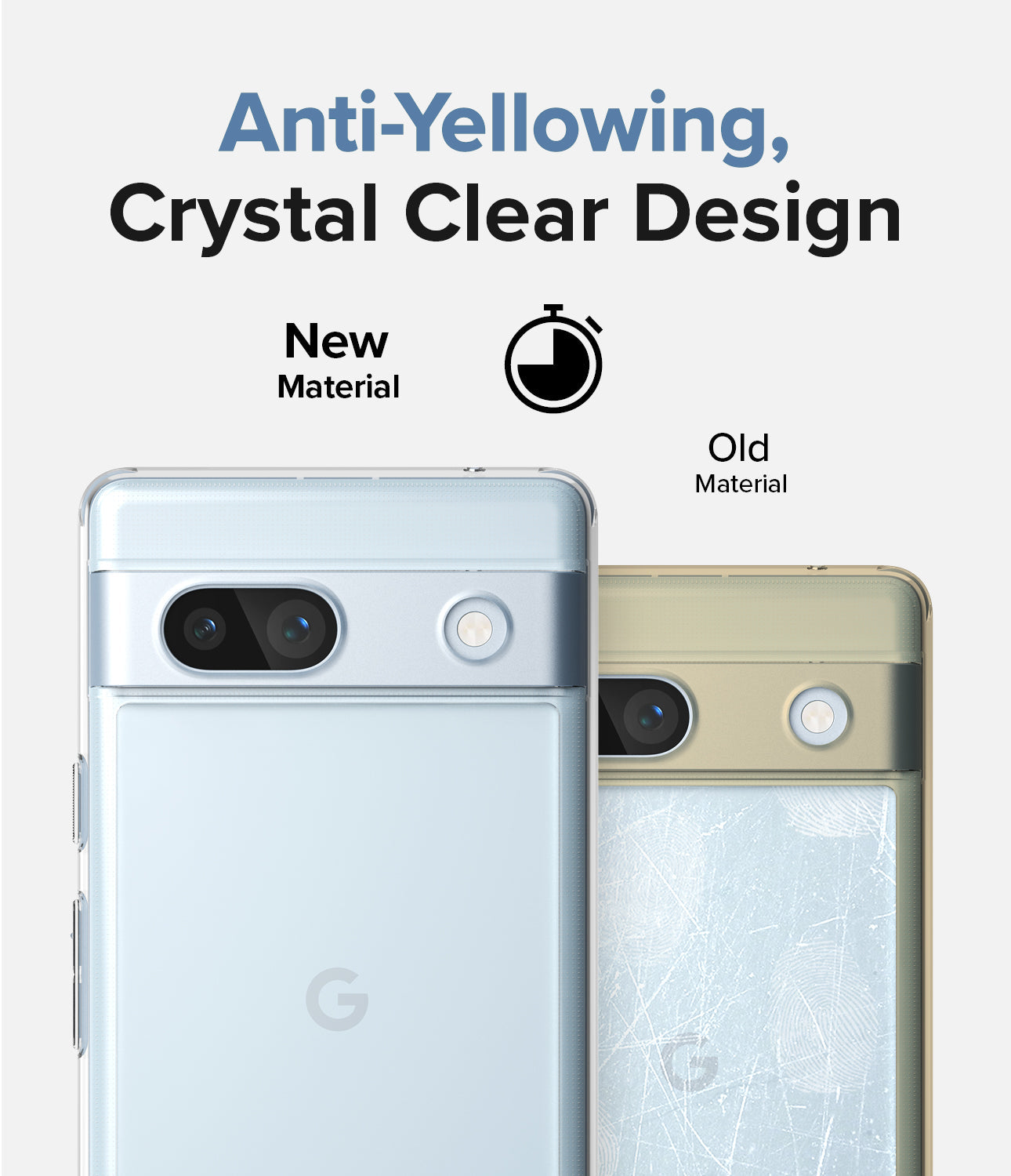 Google Pixel 7a Case Cover| Fusion Series | Clear