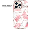 Marble Bundle For iPhone 14 Pro Max Case+ Airpods Pro 2 Case/Airpods Pro 2nd Generation Case | Marble Shockproof Bumper Stylish Slim Phone Cases |  Pink