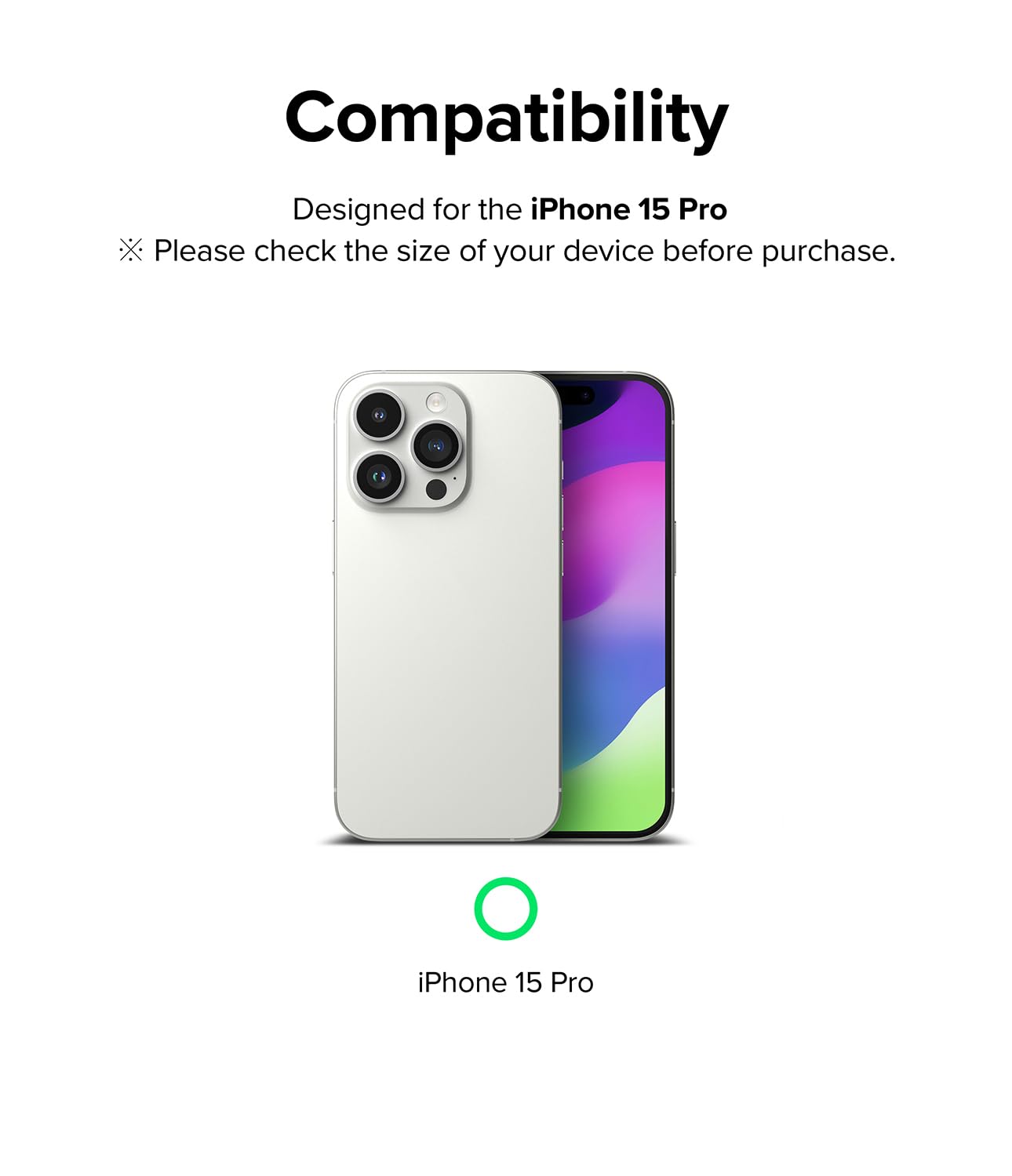 iPhone 15 Pro Tempered Glass Camera Lens Protector | 2Pack