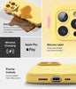 iPhone 16 Pro Case Cover | Macaron Silicone Magnetic Series | Yellow