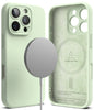 iPhone 16 Pro Case Cover | Silicone Magnetic Series | Mint
