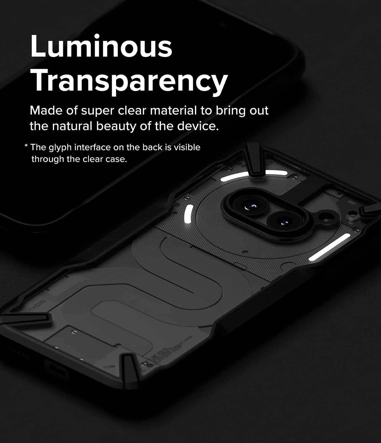 Nothing Phone (2a) Case Cover  | Fusion X Series | Black