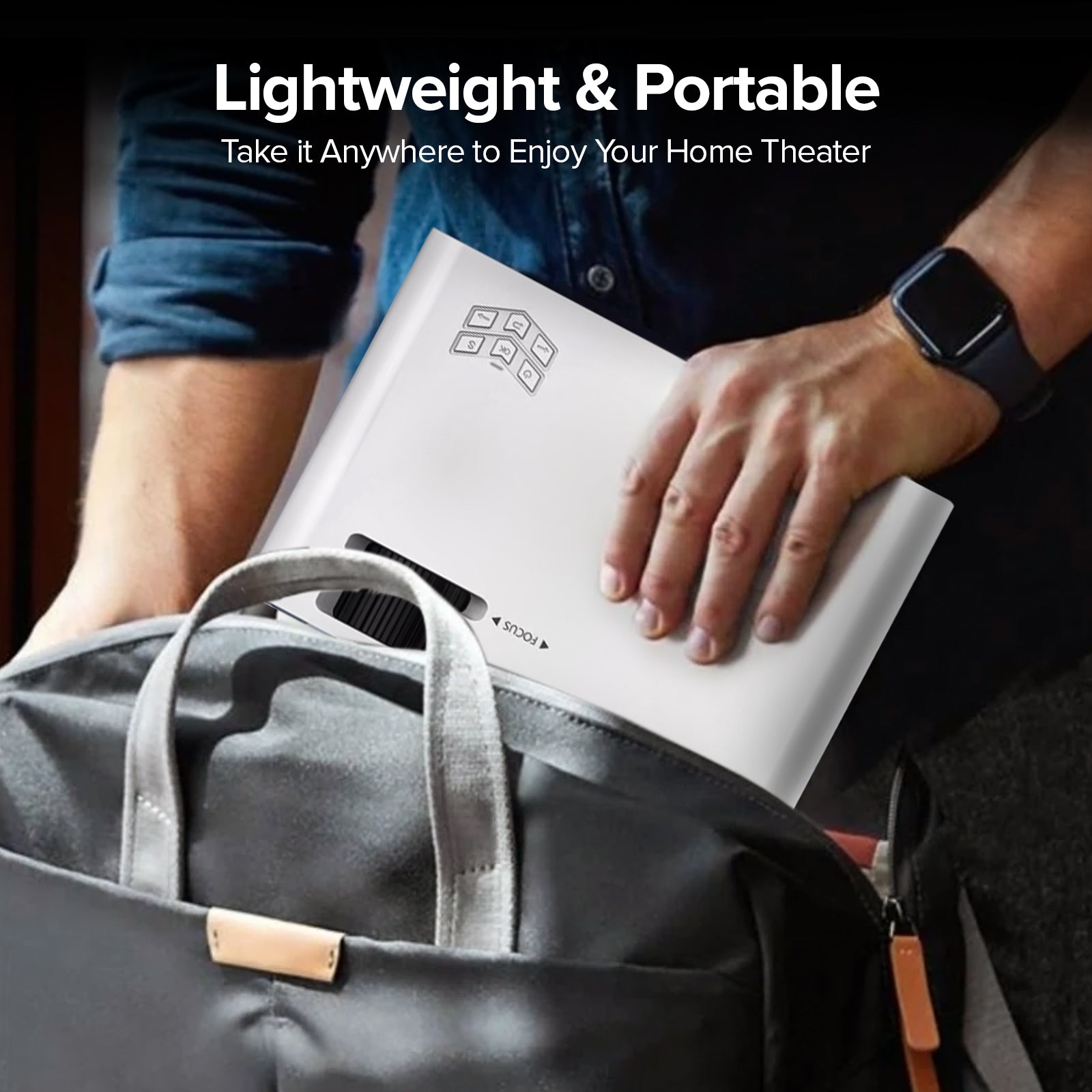 Mini Projector |3300 Lumens Native Res 1280x720P| Supports 1080P Video Projector