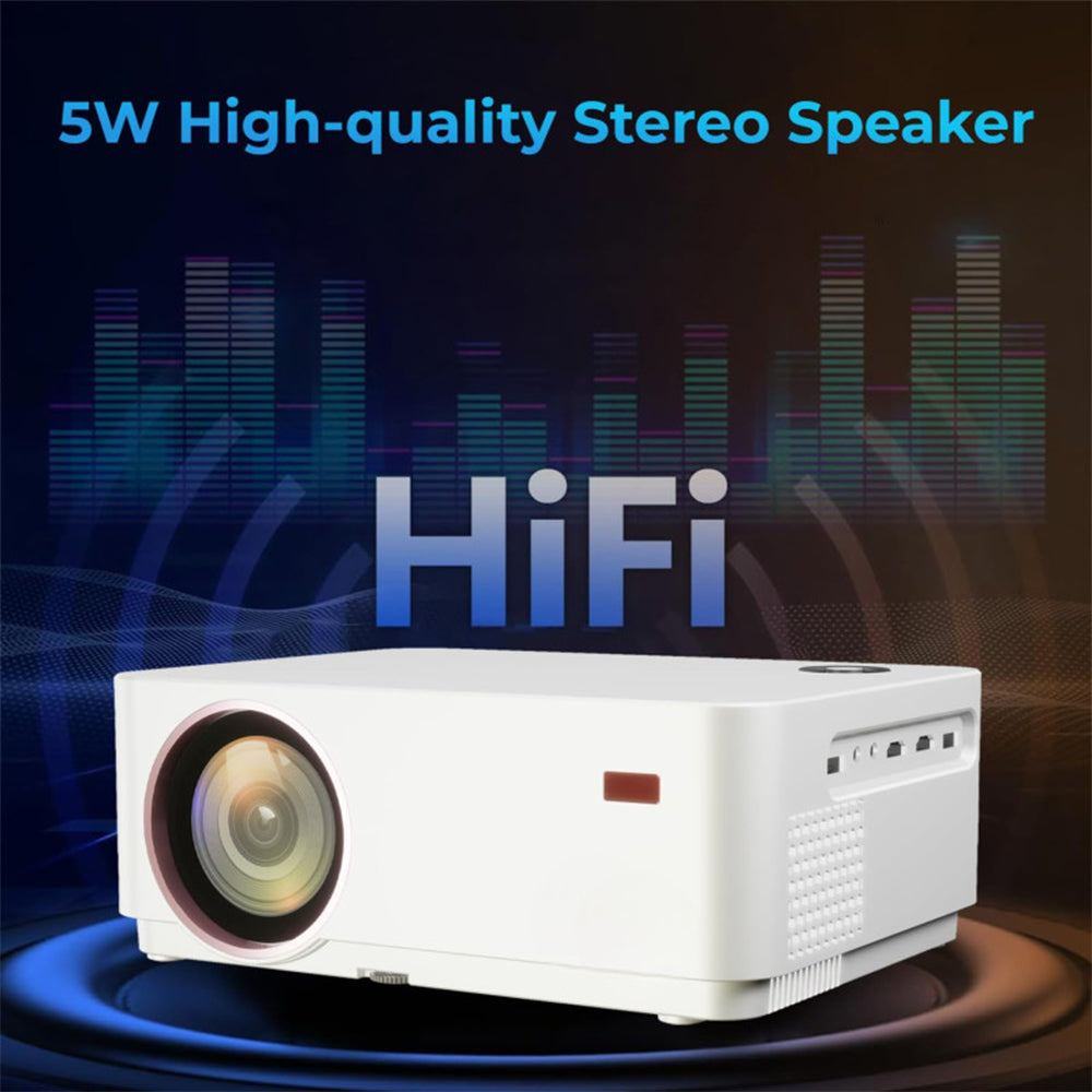 WP98 Smart Android Projector with WiFi and Bluetooth | 1080P FULL HD Movie Projector with 200