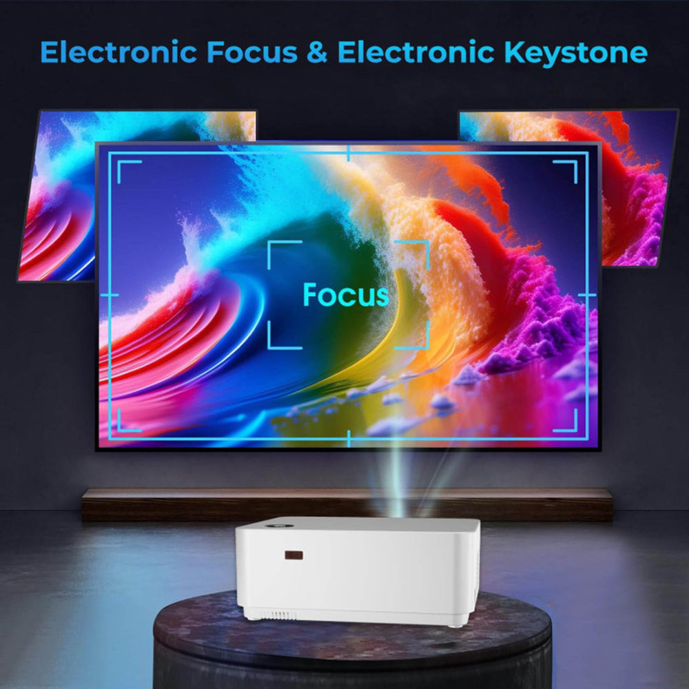WP98 Smart Android Projector with WiFi and Bluetooth | 1080P FULL HD Movie Projector with 200
