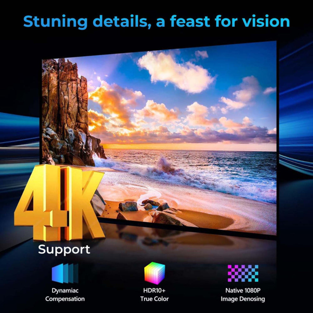 WP98 Smart Android Projector with WiFi and Bluetooth | 1080P FULL HD Movie Projector with 200