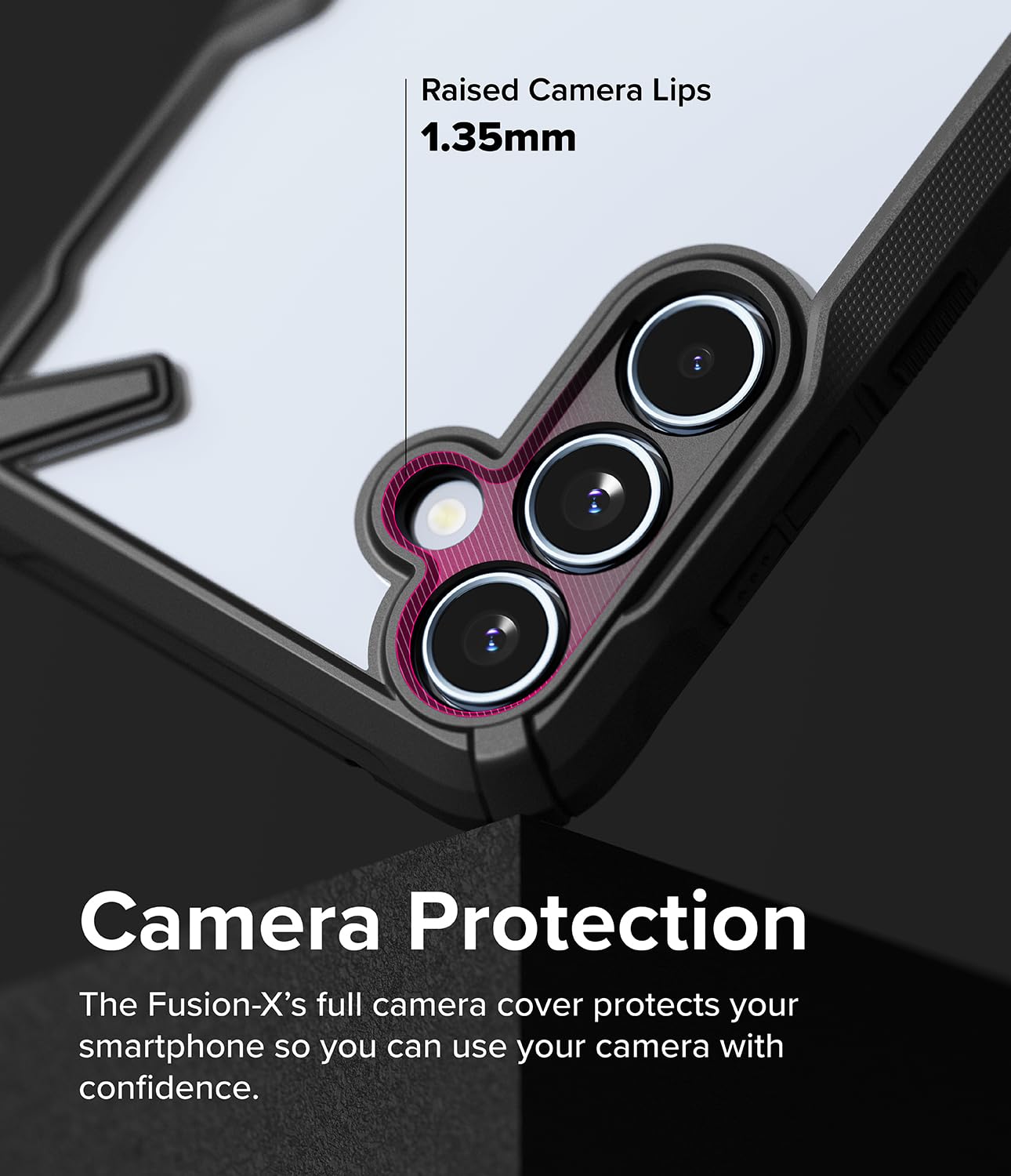 Ringke Samsung Galaxy A55 5G Fusion X Series Case Cover - Black
