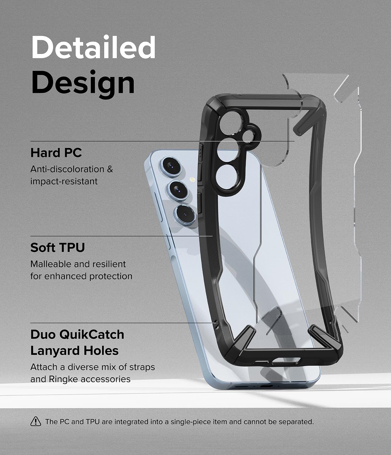 Ringke Samsung Galaxy A55 5G Fusion X Series Case Cover - Black
