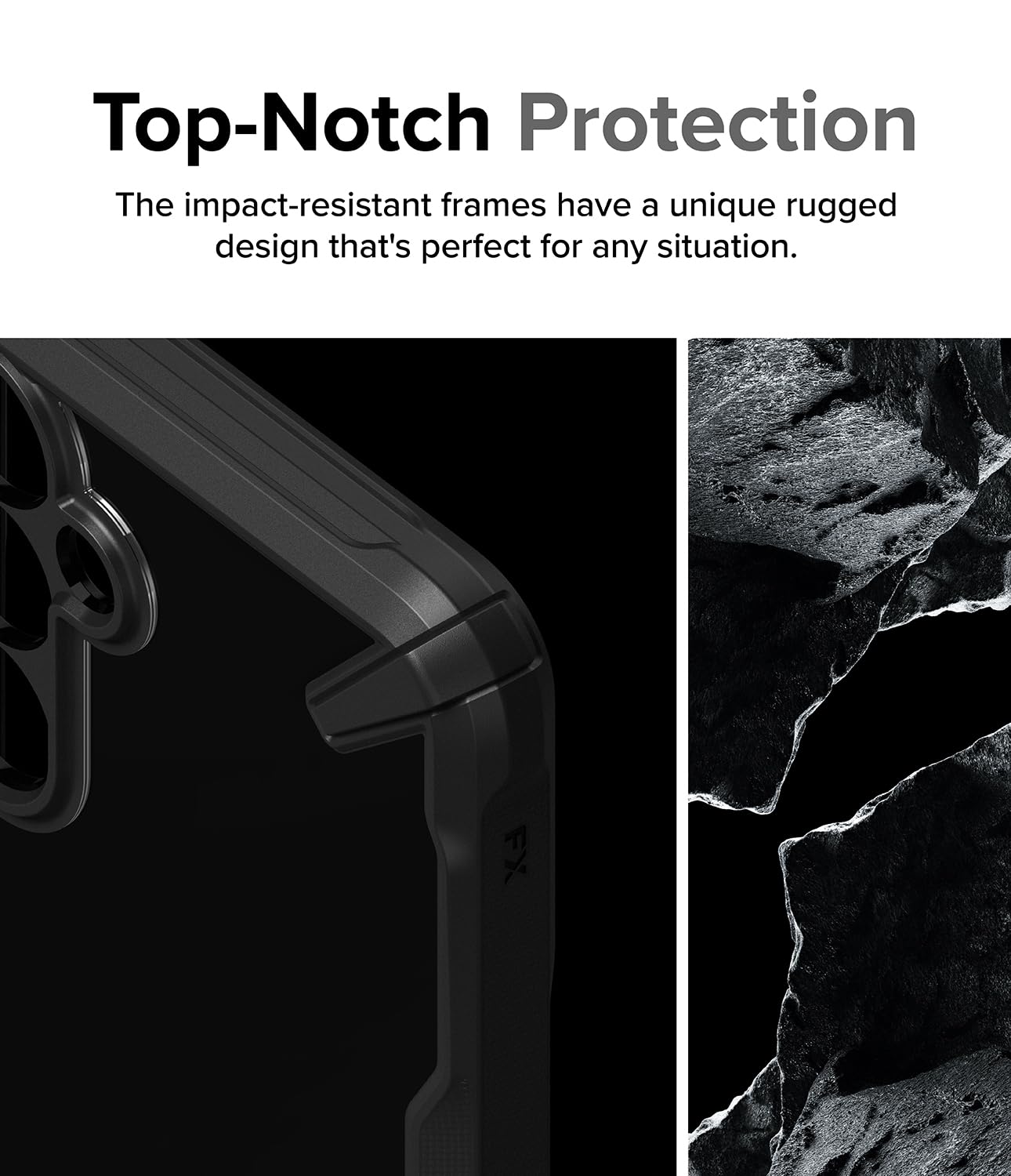 Ringke Samsung Galaxy A55 5G Fusion X Series Case Cover - Black