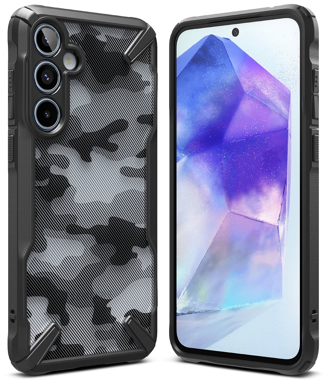 Ringke Samsung Galaxy A55 5G Fusion X Design Series Case Cover - Camo Black
