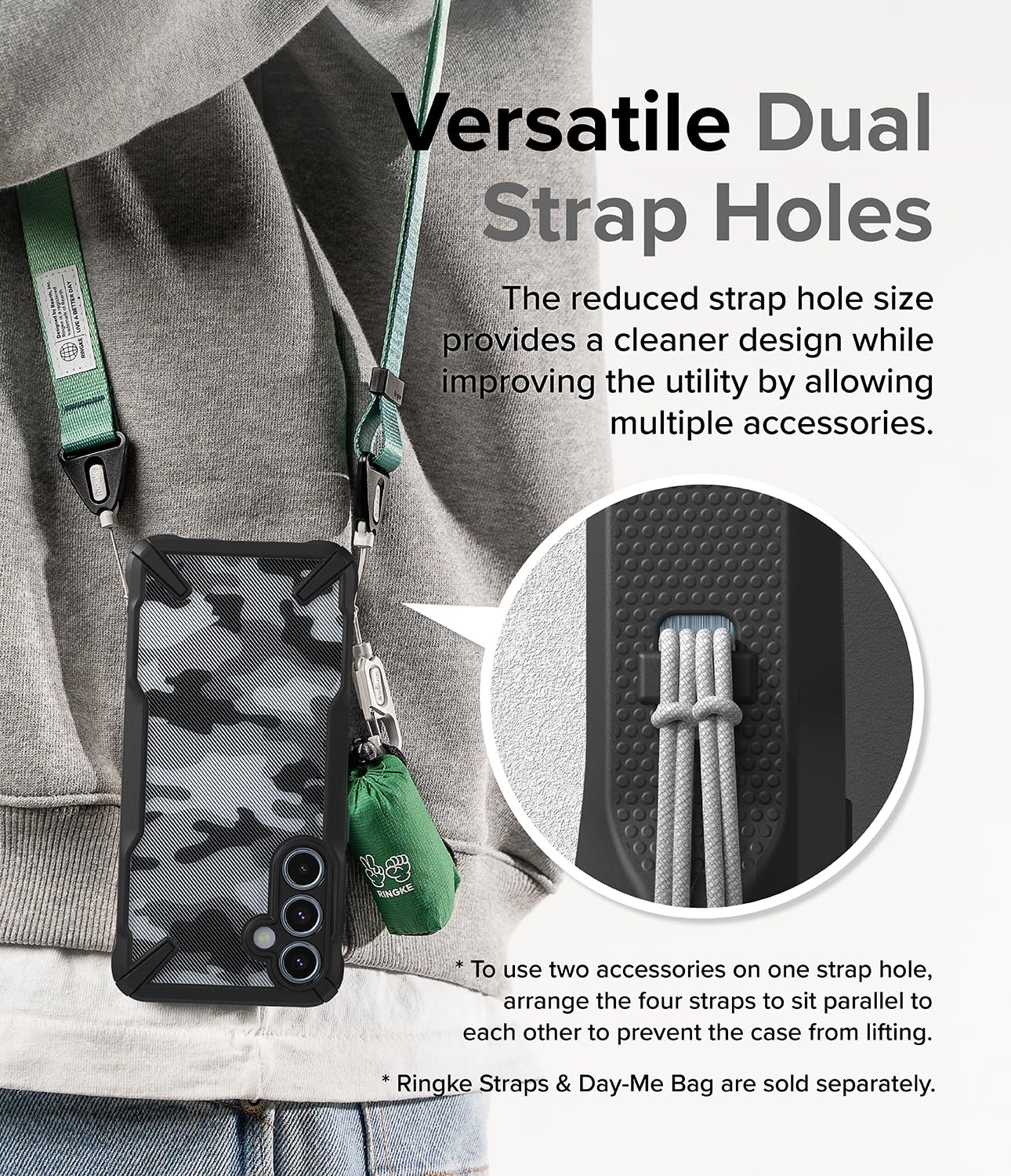 Ringke Samsung Galaxy A55 5G Fusion X Design Series Case Cover - Camo Black