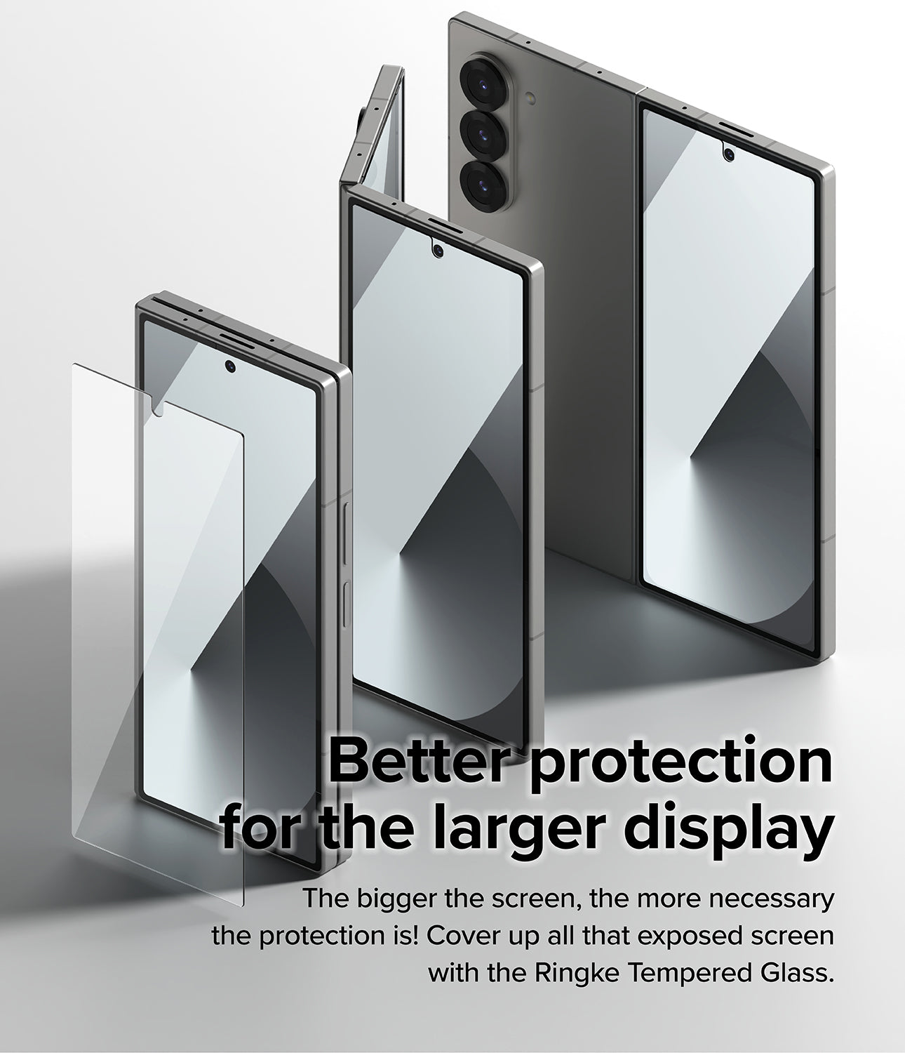 Samsung Galaxy Z Fold 6 Tempared Glass Screen Protector | Cover Display Glass | 2 Pack