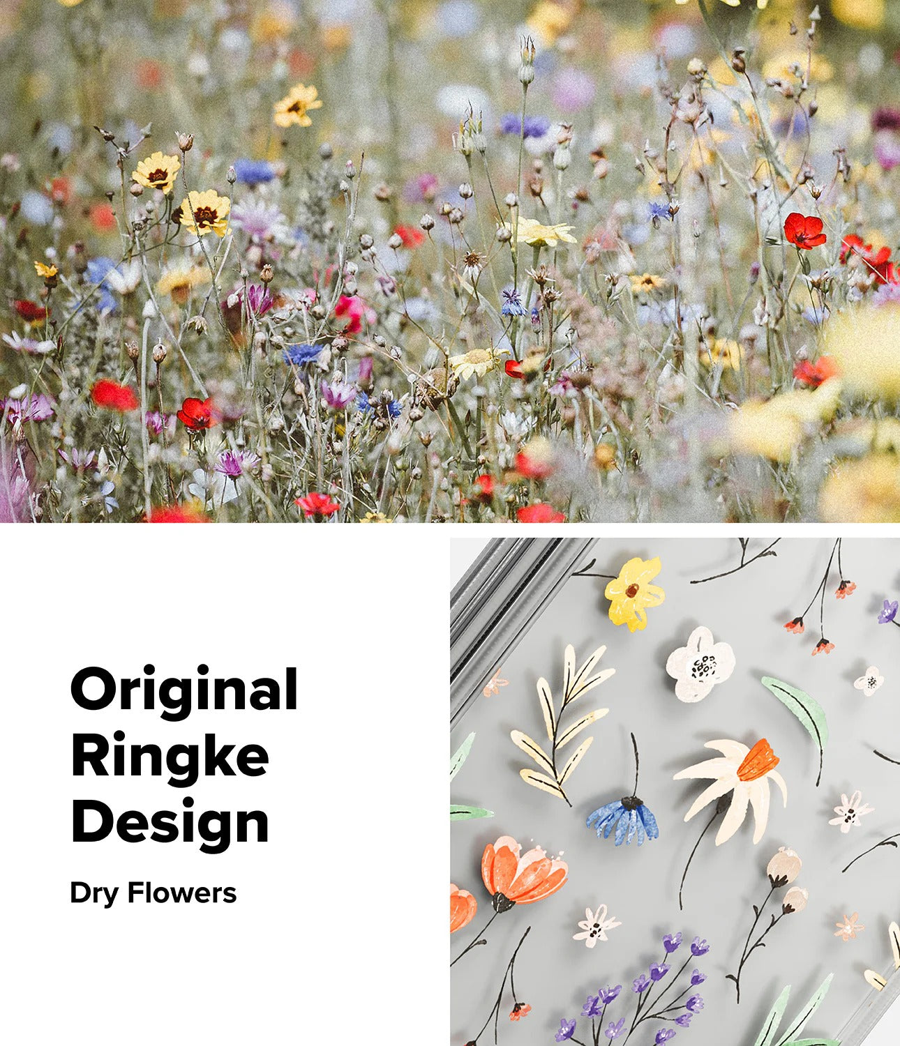 Samsung Galaxy Z Fold 7 Case| Fusion Design Series |Dry Flowers