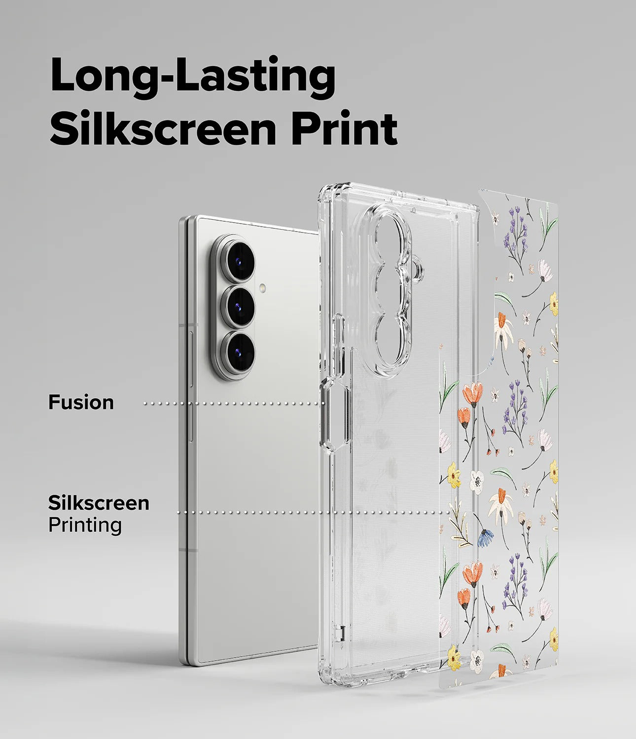 Samsung Galaxy Z Fold 7 Case| Fusion Design Series |Dry Flowers