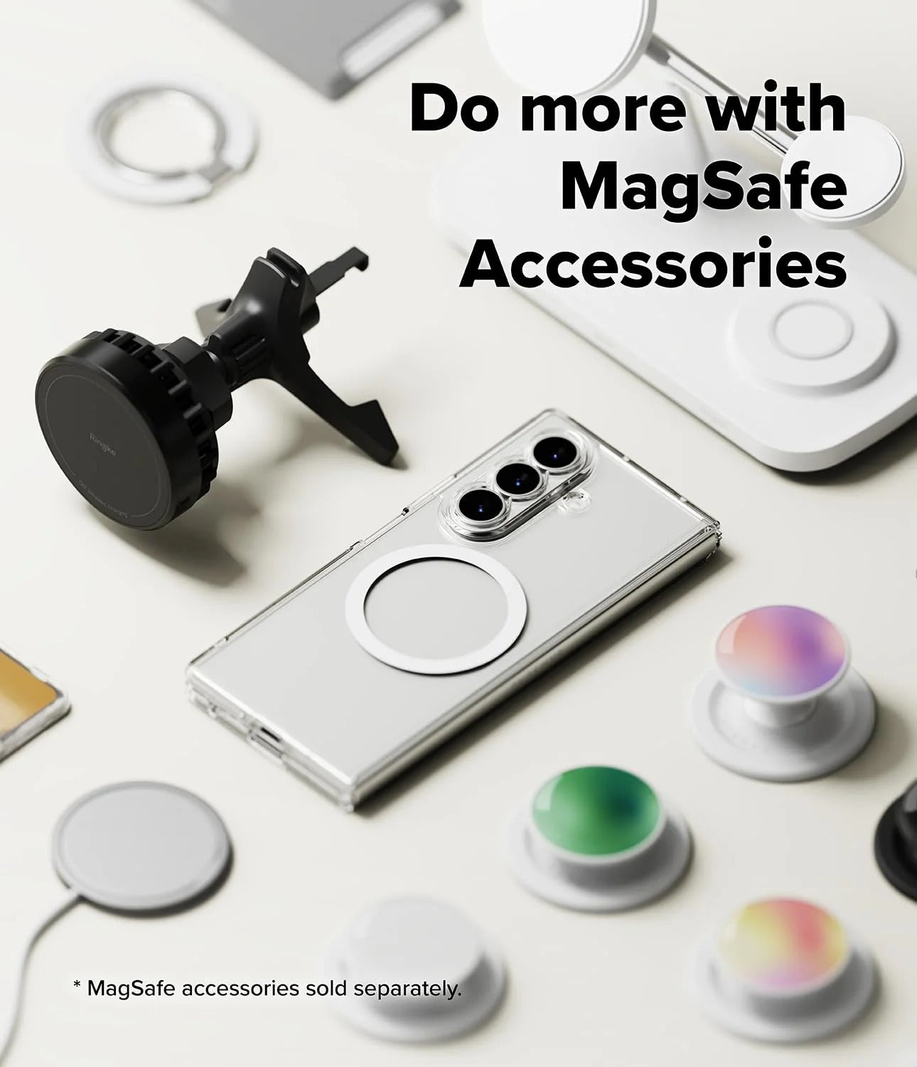 Samsung Galaxy Z Fold 7 Case| Fusion Magnetic Series |Clear