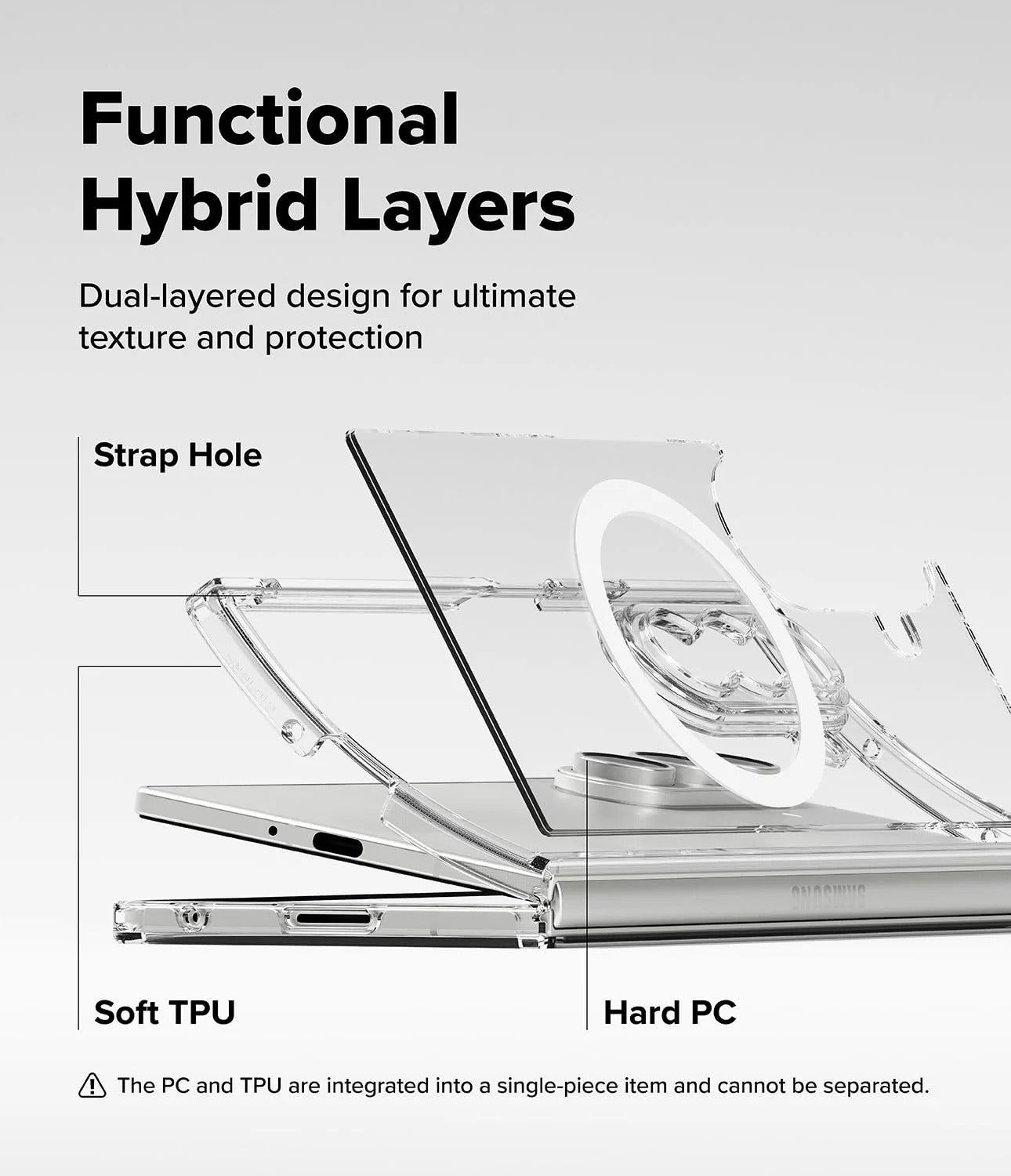 Samsung Galaxy Z Fold 7 Case| Fusion Magnetic Series |Clear