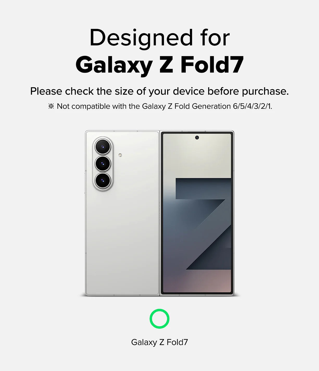 Samsung Galaxy Z Fold 7  Hinge Dual Easy Pro Film Screen Protector