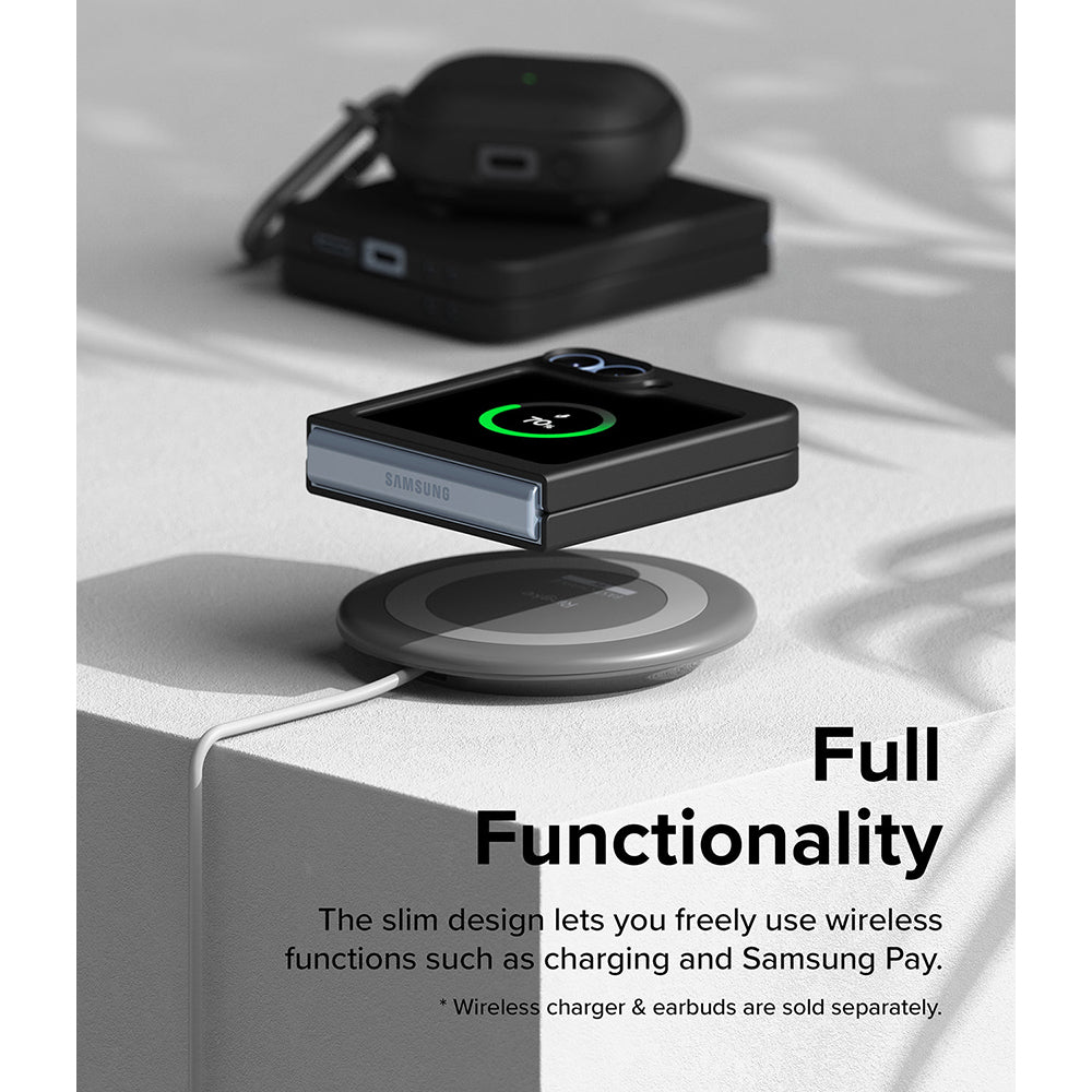 Samsung Galaxy Z Flip 6 Case Cover | Slim Series | Black