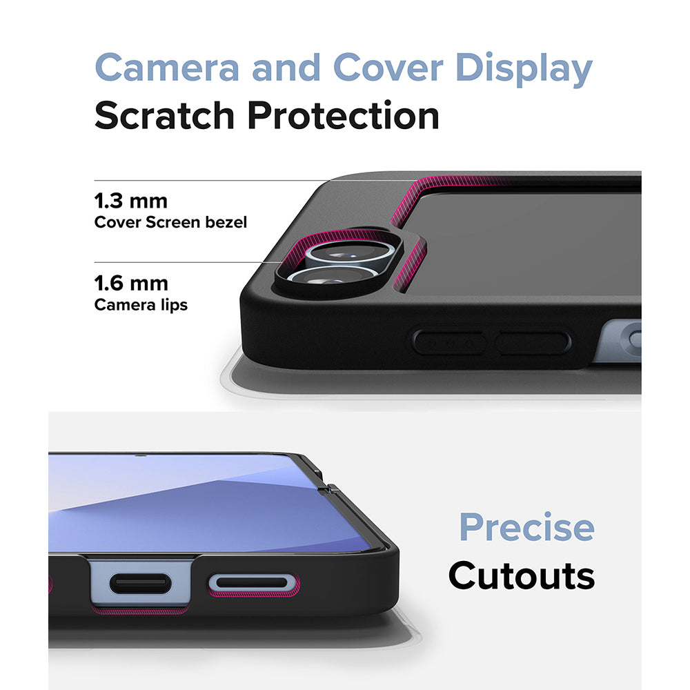 Samsung Galaxy Z Flip 6 Case Cover | Slim Series | Black