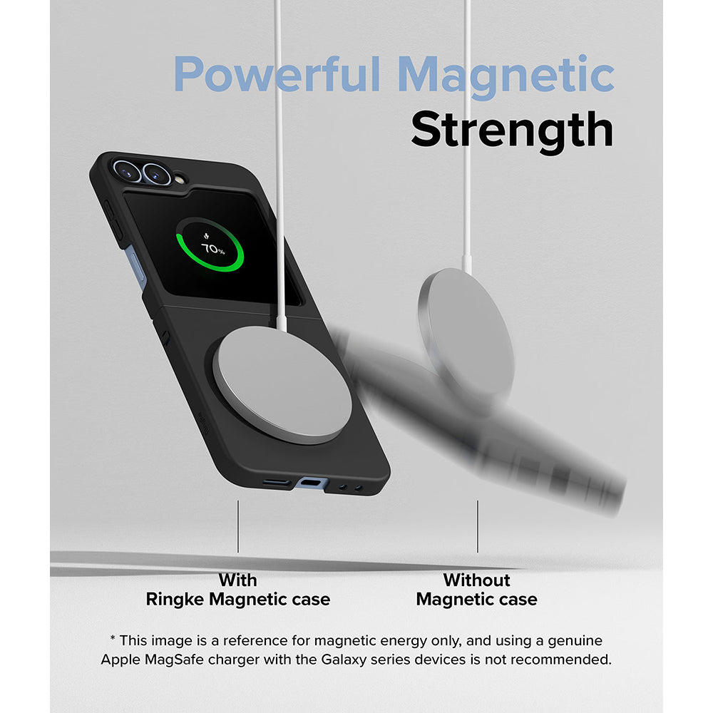 Samsung Galaxy Z Flip 6 Case Cover | Slim Magnetic Series | Black