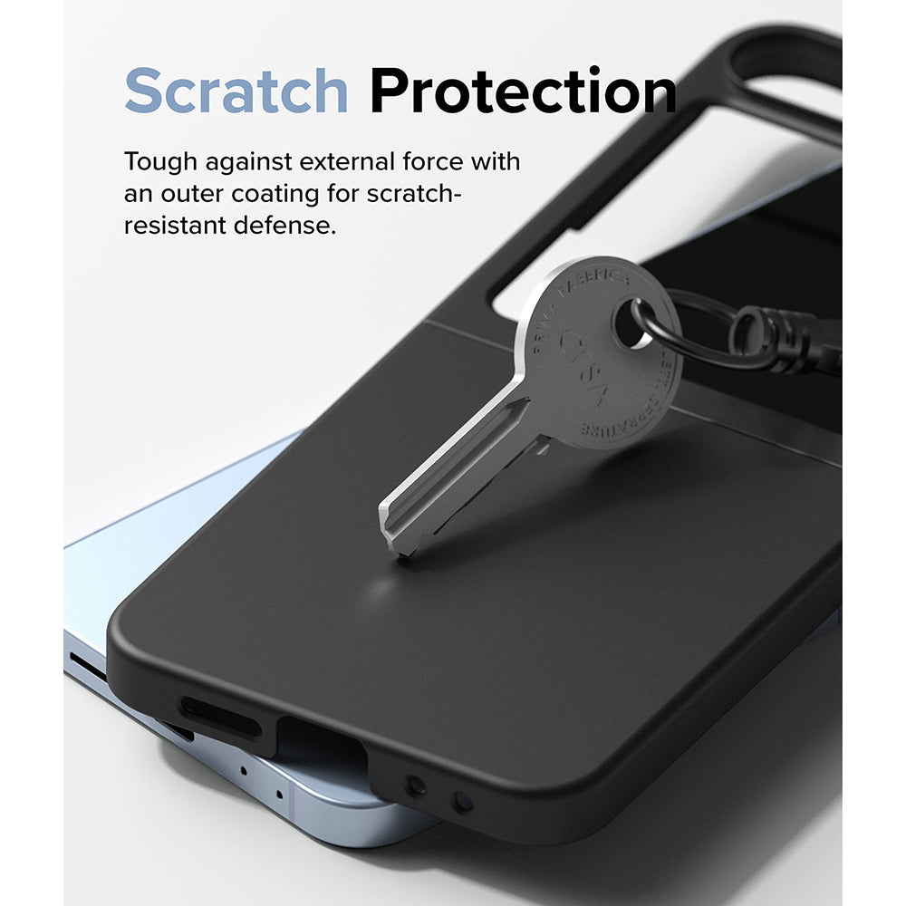 Samsung Galaxy Z Flip 6 Case Cover | Slim Magnetic Series | Black