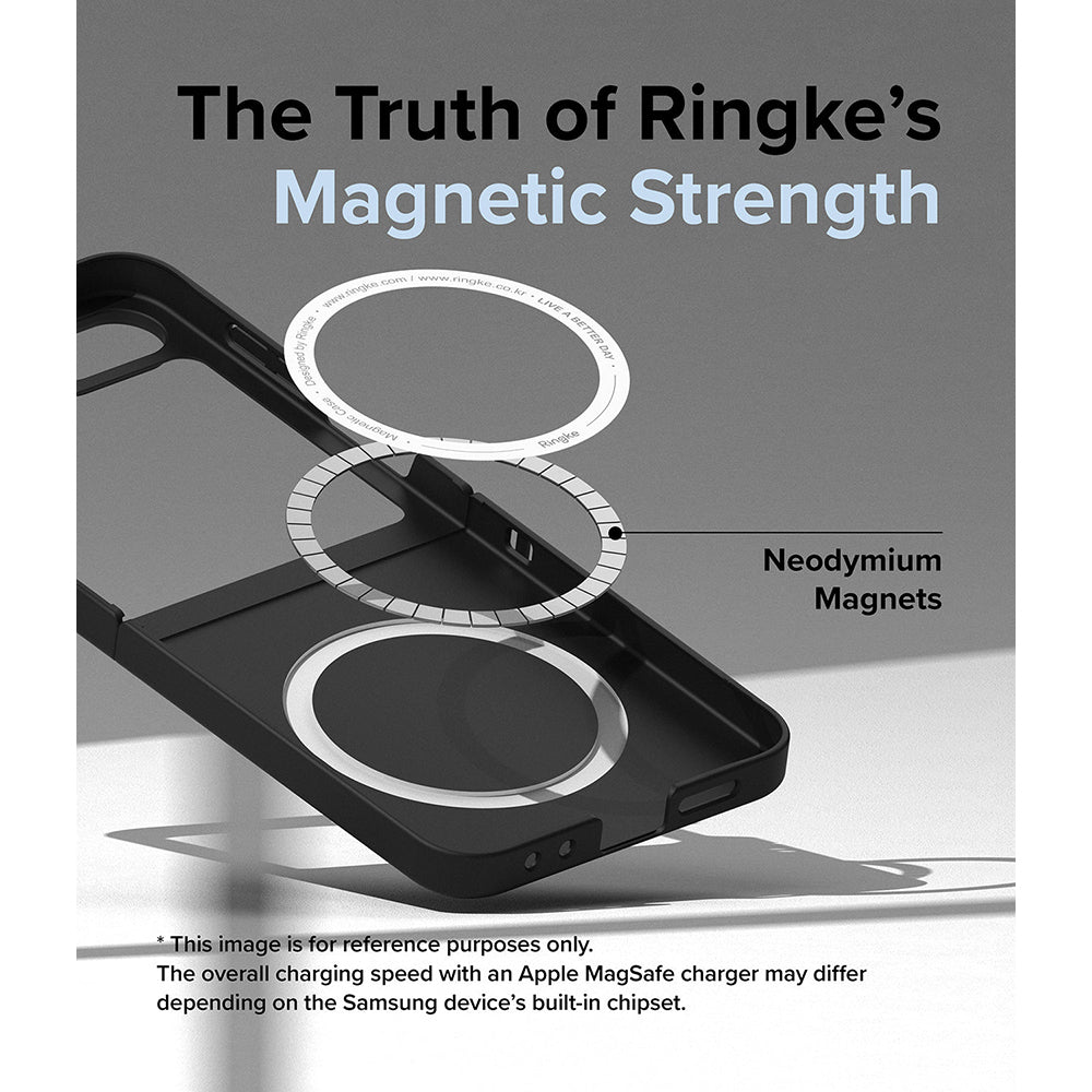 Samsung Galaxy Z Flip 6 Case Cover | Slim Magnetic Series | Black