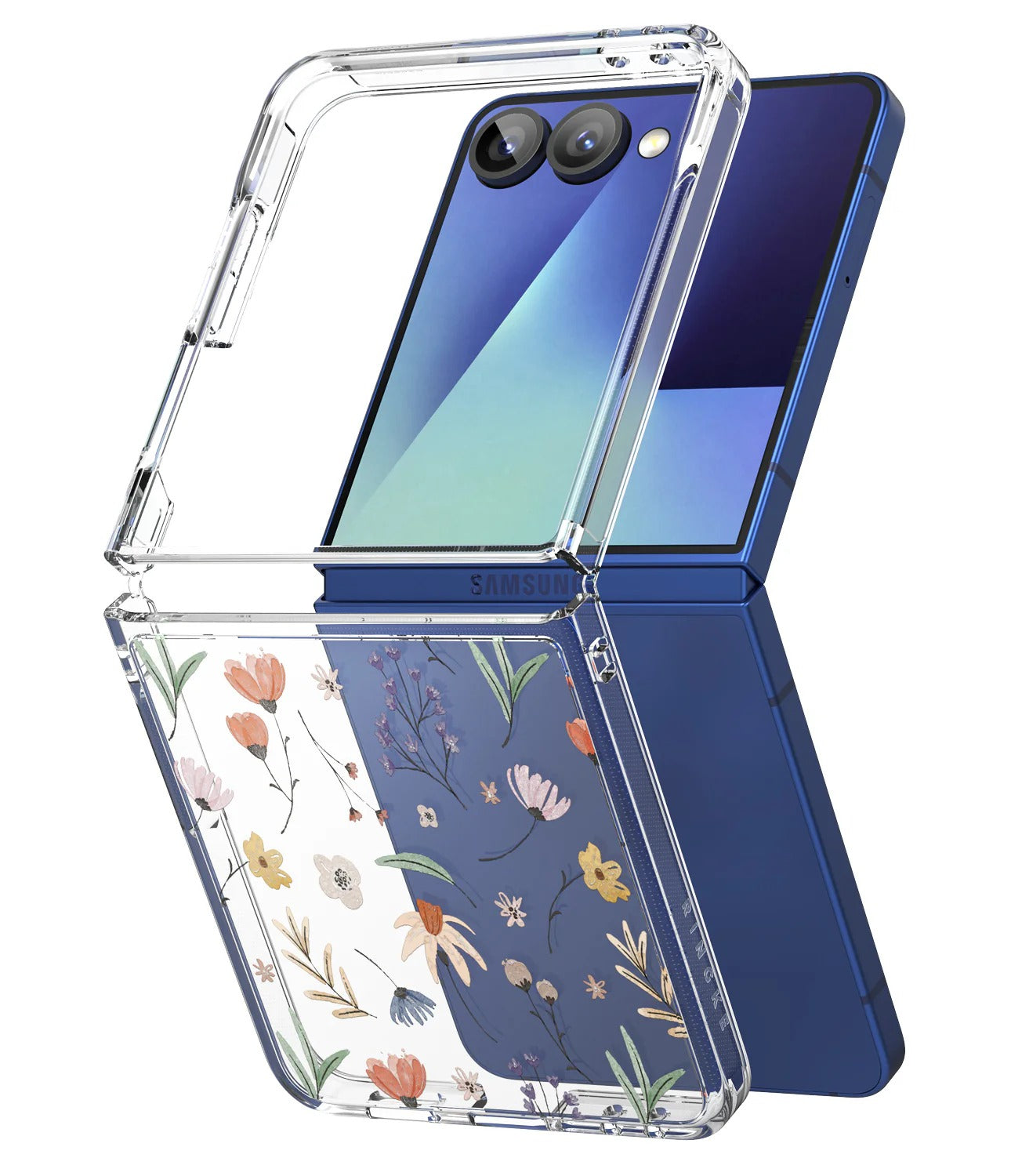 Samsung Galaxy Z Flip 7 Case| Fusion Design Series |Dry Flowers