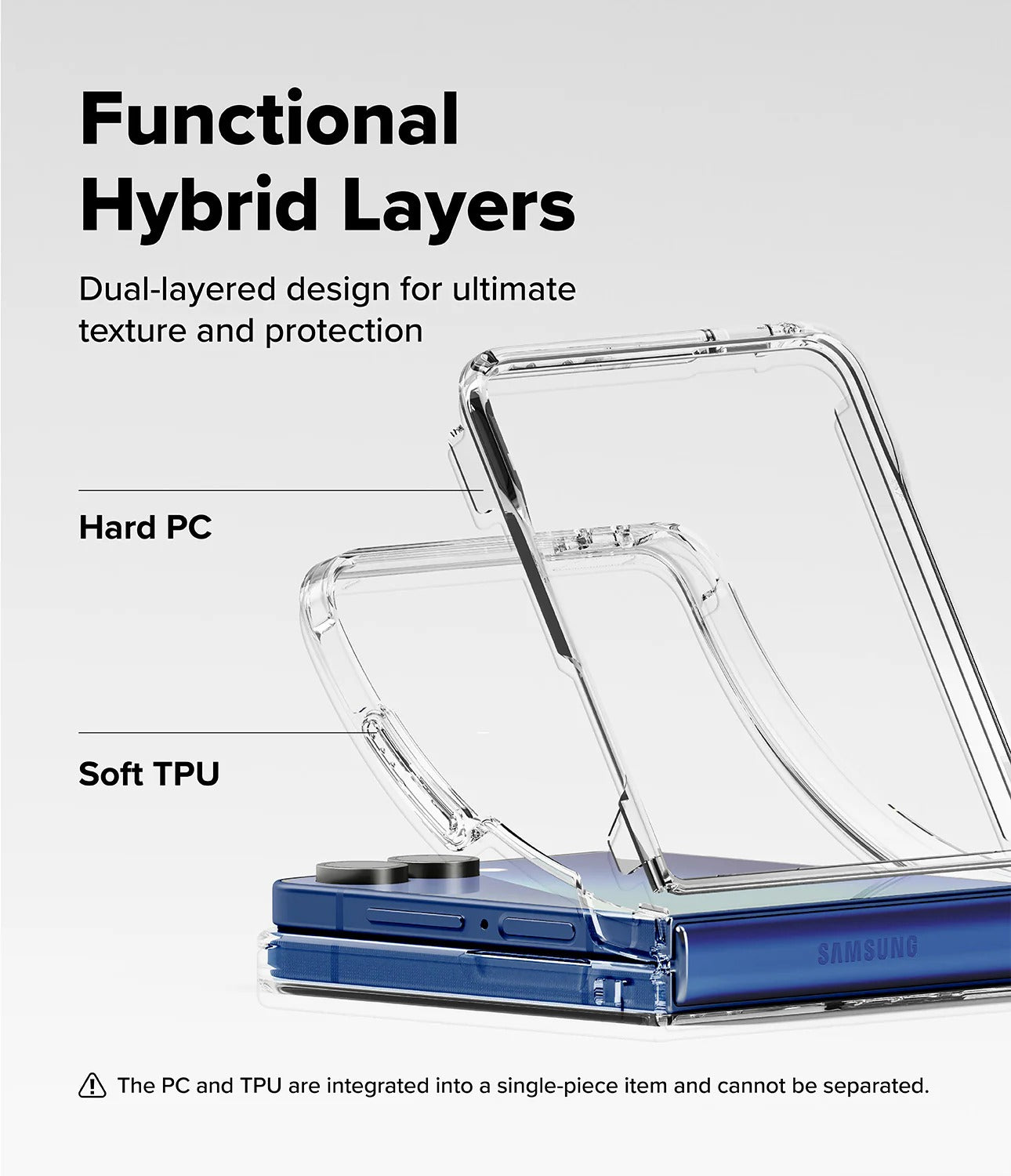 Samsung Galaxy Z Flip 7 Case| Fusion Series |Clear