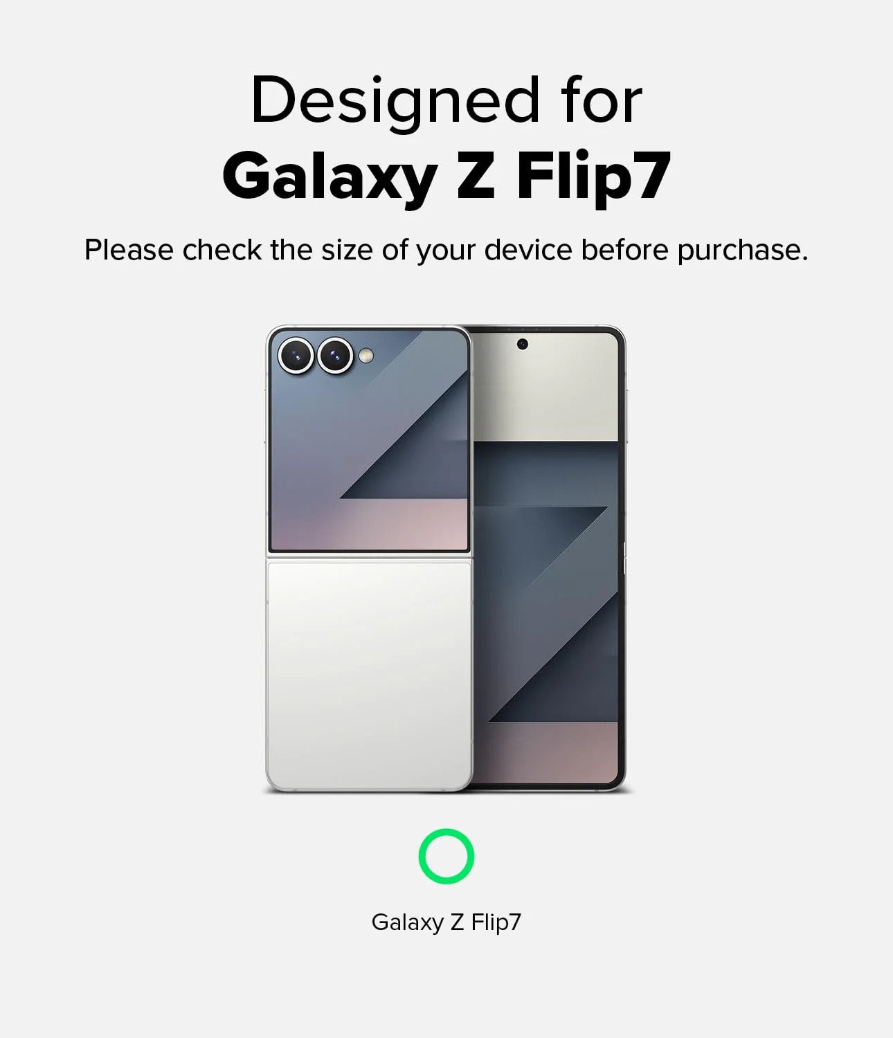 Samsung Galaxy Z Flip 7 Case| Fusion Magnetic Series |Clear