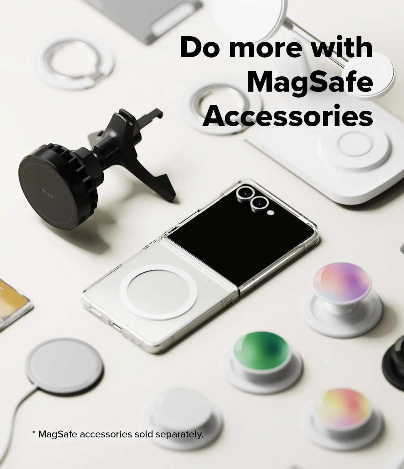 Samsung Galaxy Z Flip 7 Case| Fusion Magnetic Series |Clear