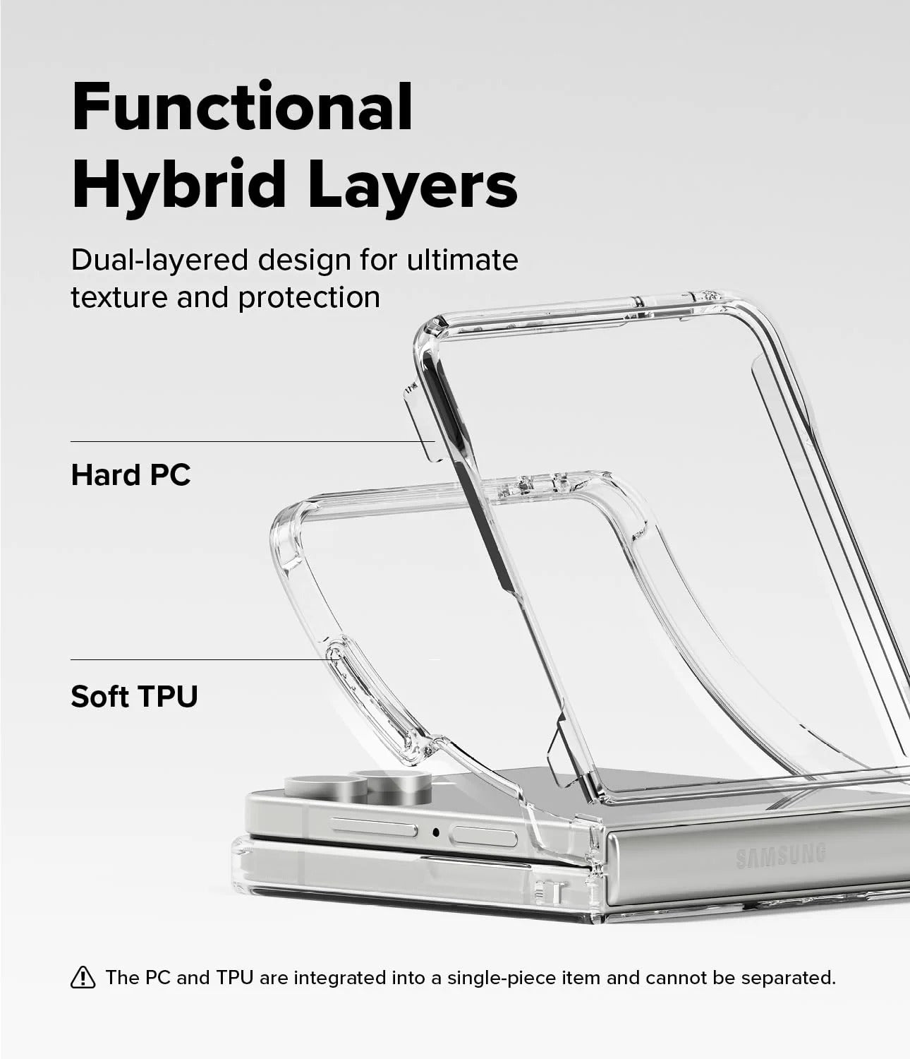 Samsung Galaxy Z Flip 7 Case| Fusion Magnetic Series |Clear