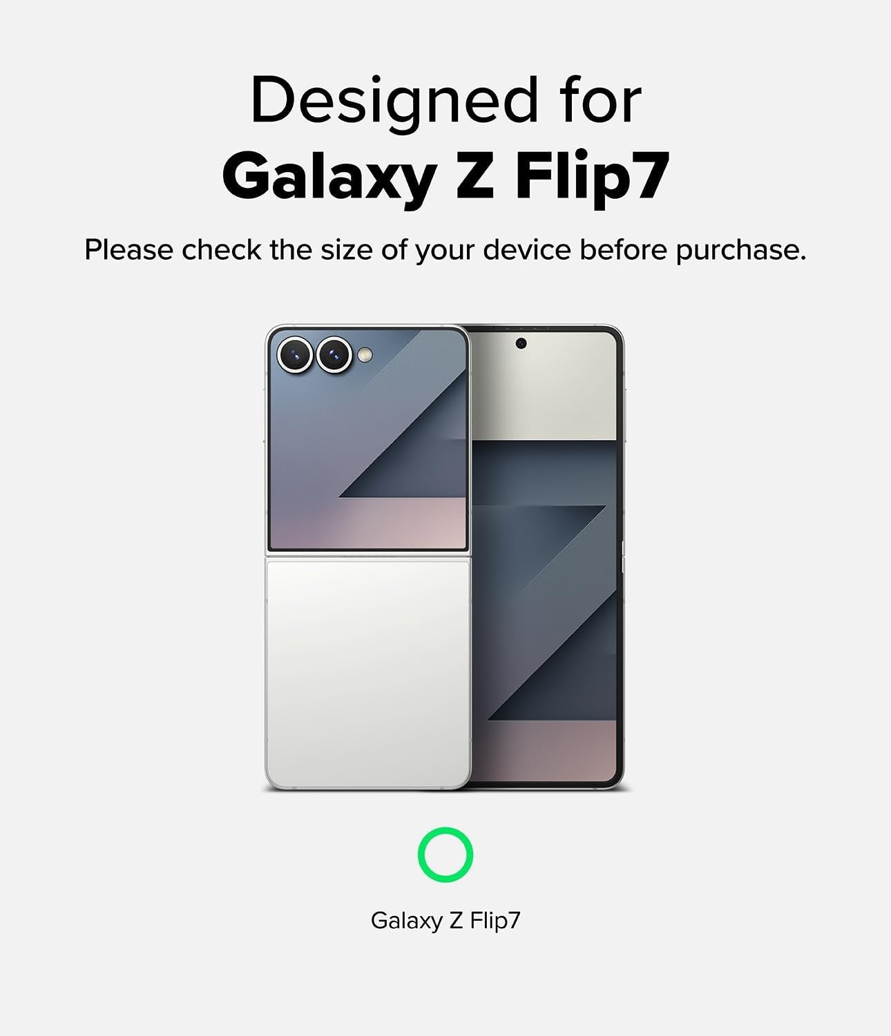 Samsung Galaxy Z Flip 7 Camera Lens Frame Glass Protector|2 Pack