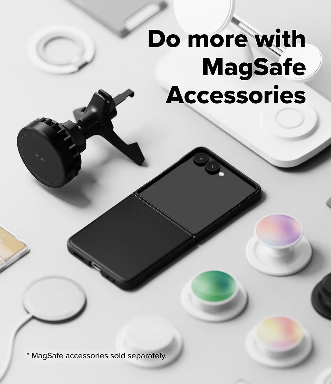 Samsung Galaxy Z Flip 7 Case Cover | Onyx Magnetic Series |Black