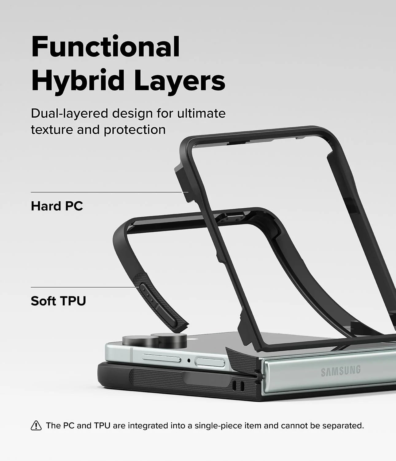 Samsung Galaxy Z Flip 7 Case Cover | Onyx Magnetic Series |Black