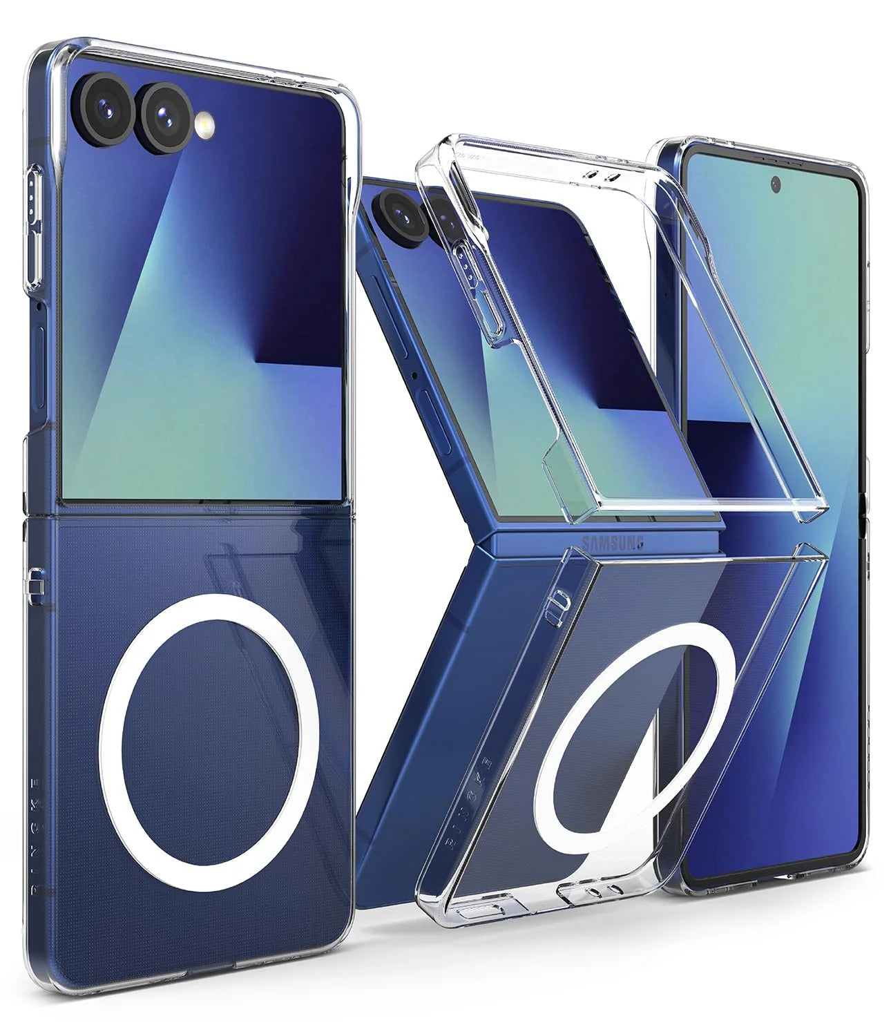 Samsung Galaxy Z Flip 7 Case Cover | Slim Magnetic  |Clear