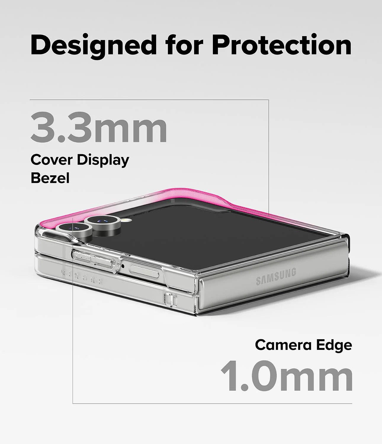 Samsung Galaxy Z Flip 7 Case Cover | Slim Magnetic  |Clear