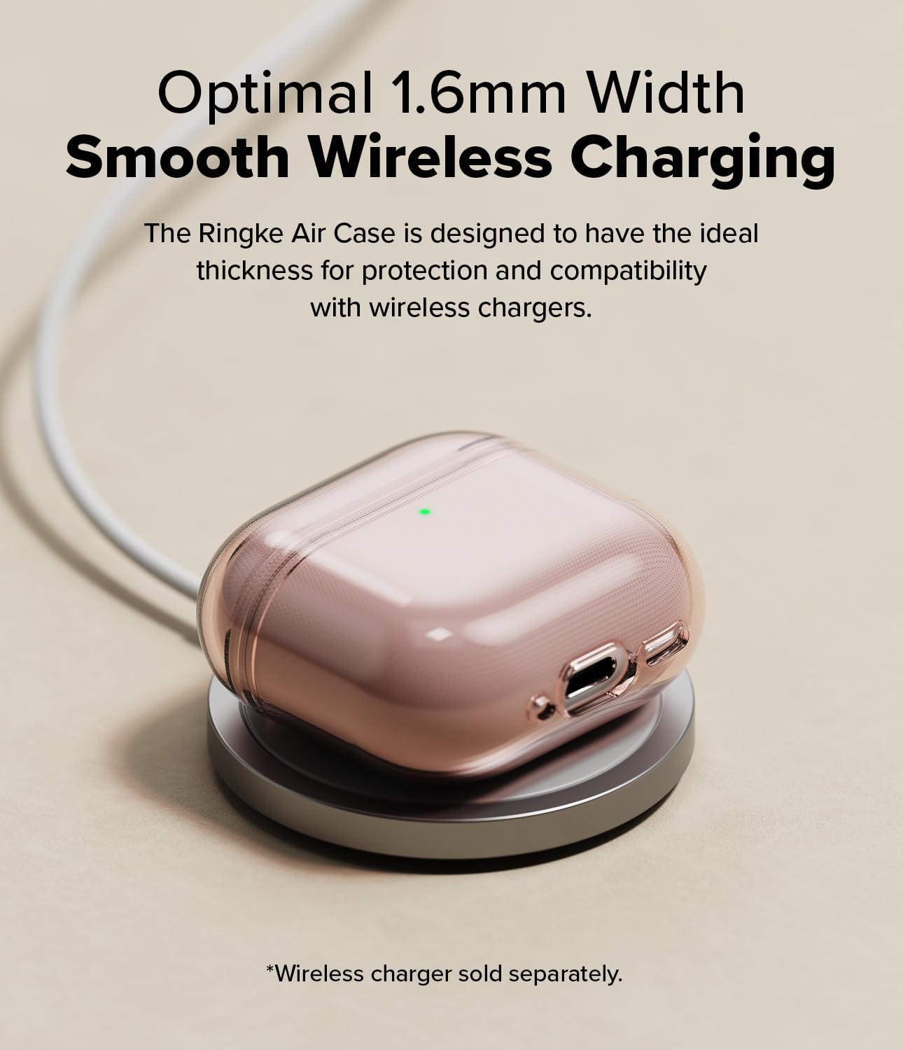 AirPods 4 Case | Air Series Lightweight Flexible Anti-Scratch Perfect Fit TPU Cover for Women |  Pink