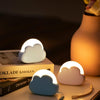 Portable LED Night Light, Cute Cloud Mini Desk Lamp, Rechargeable Kids Night Light for Camping (Pink)