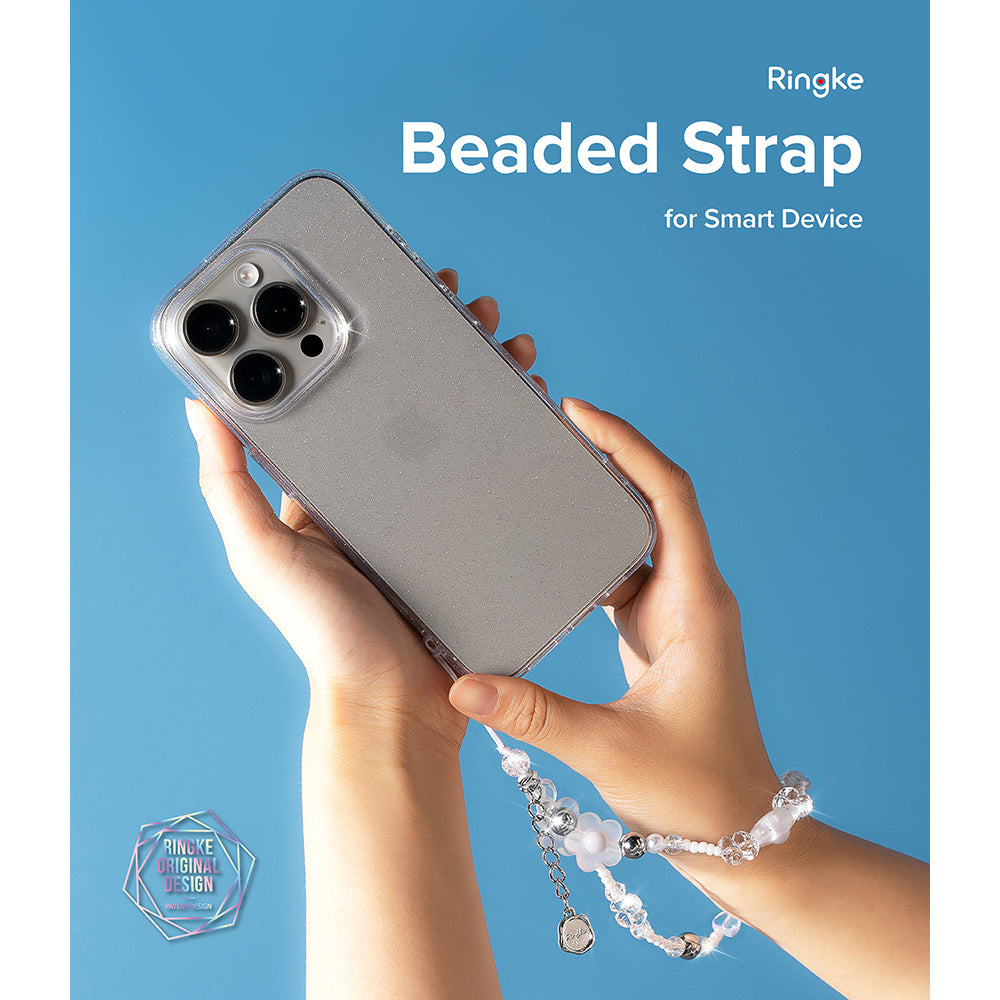 Beaded Strap | Beaded Strap | Clear Flower