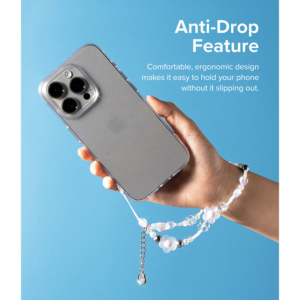 Beaded Strap | Beaded Strap | Clear Flower