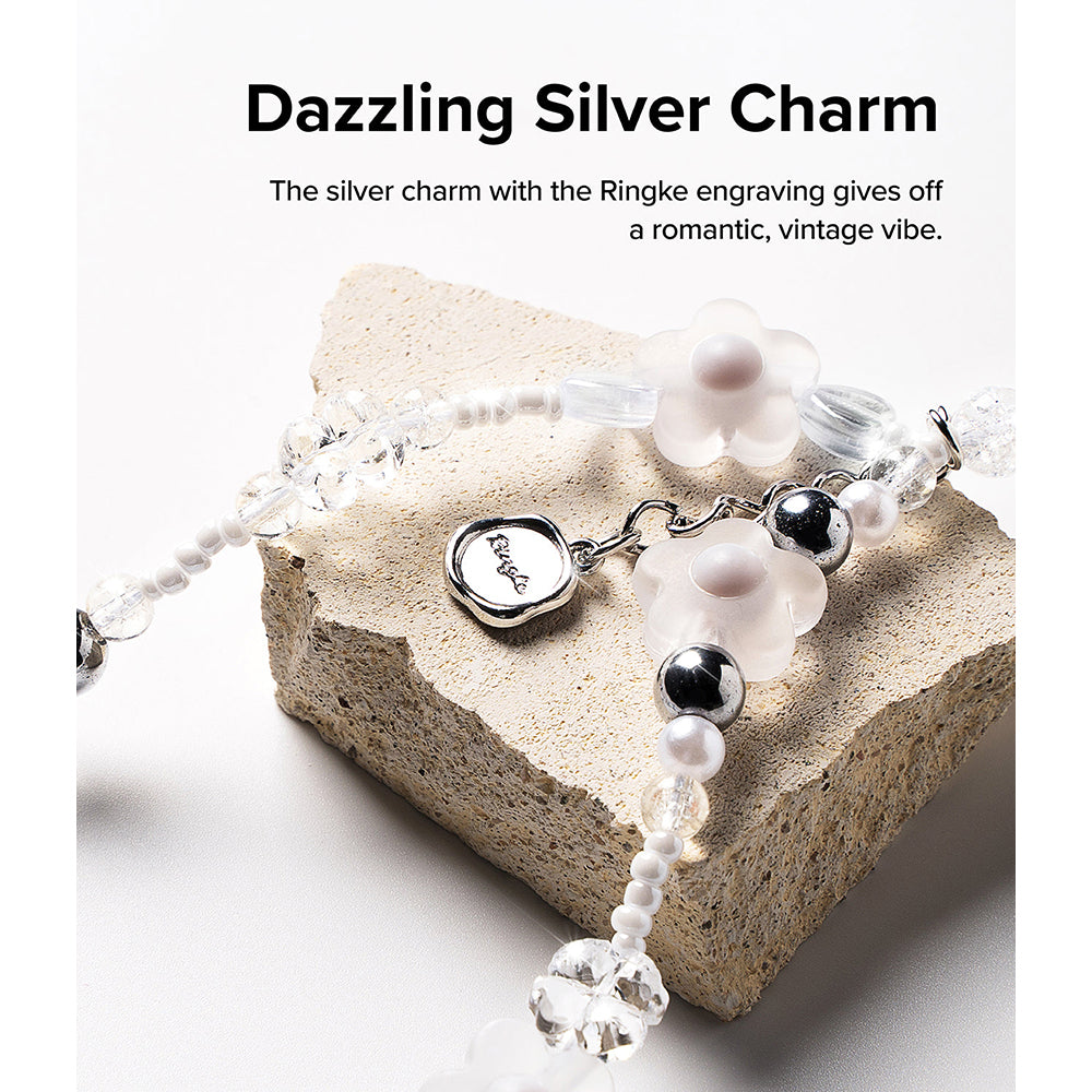 Beaded Strap | Beaded Strap | Clear Flower